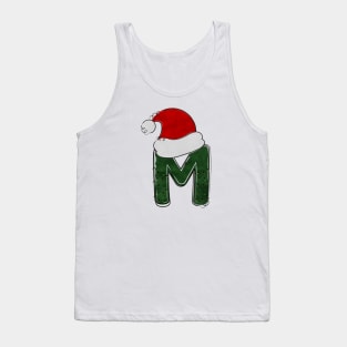 Letter M - Christmas Letter Tank Top